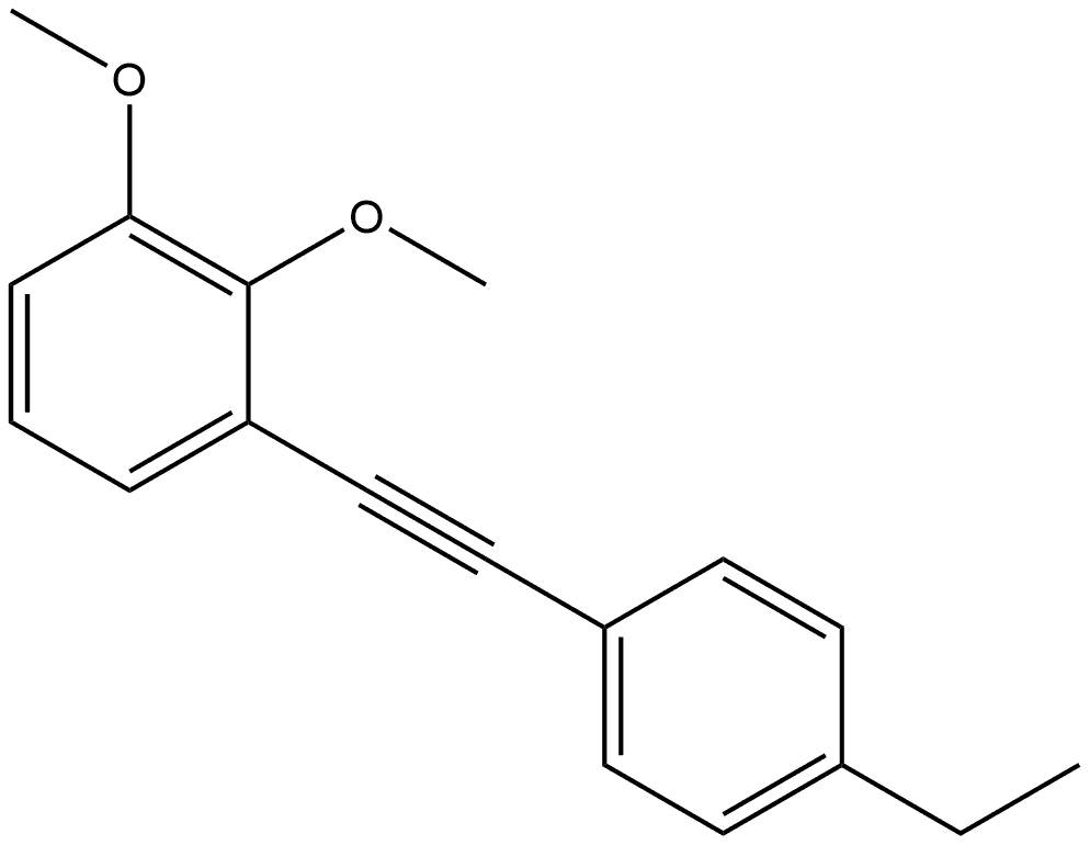 1-[2-(4-Ethylphenyl)ethynyl]-2,3-dimethoxybenzene Structure