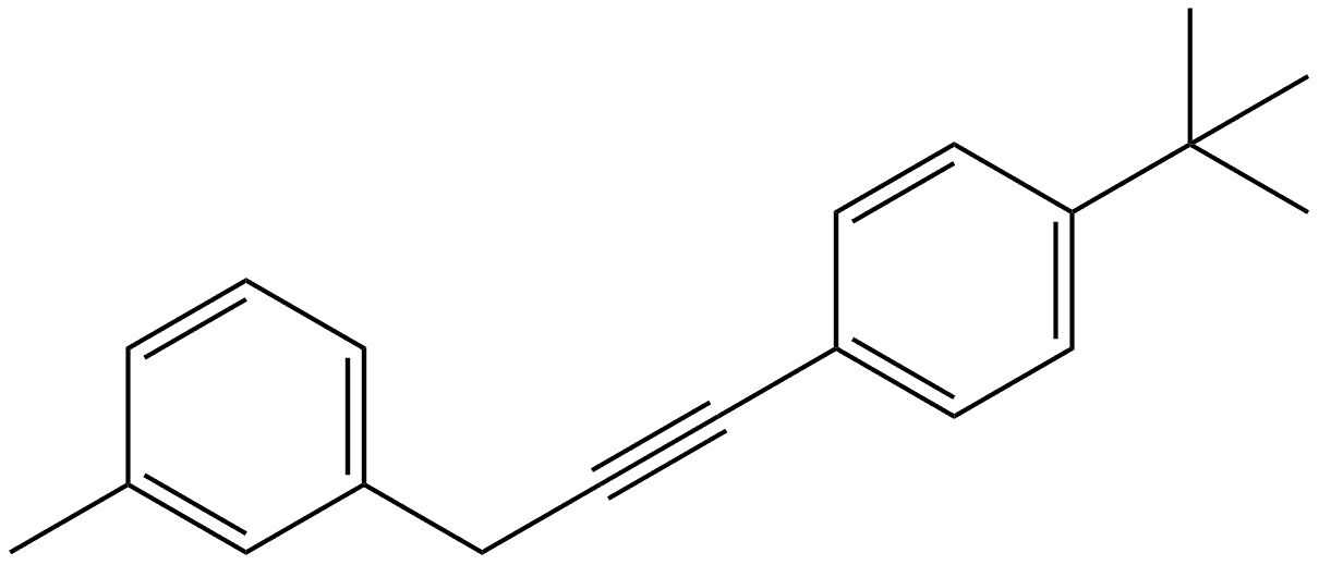 1-[3-[4-(1,1-Dimethylethyl)phenyl]-2-propyn-1-yl]-3-methylbenzene Structure