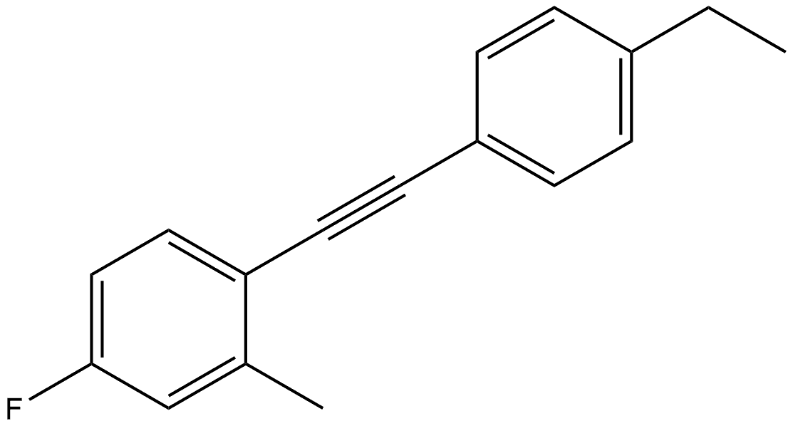 1-[2-(4-Ethylphenyl)ethynyl]-4-fluoro-2-methylbenzene Structure