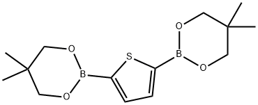 2,5-bis(5,5-dimethyl-1,3,2-dioxaborinan-2-yl)thiophene Structure