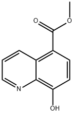 5-Quinolinecarboxylic acid, 8-hydroxy-, methyl ester Structure
