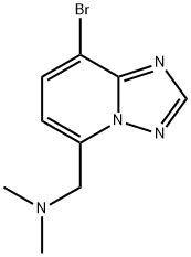 [1,2,4]Triazolo[1,5-a]pyridine-5-methanamine, 8-bromo-N,N-dimethyl- Structure