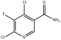 3-Pyridinecarboxamide, 4,6-dichloro-5-fluoro- Structure