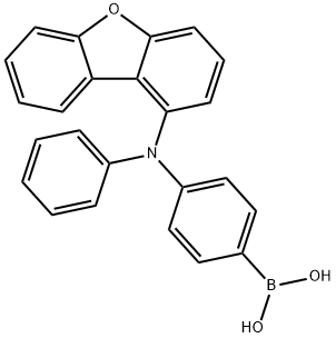 Boronic acid, B-[4-(1-dibenzofuranylphenylamino)phenyl]- 구조식 이미지