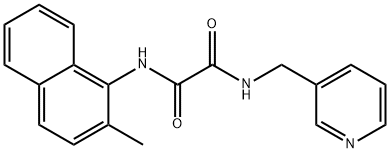 Ethanediamide, N1-(2-methyl-1-naphthalenyl)-N2-(3-pyridinylmethyl)- Structure