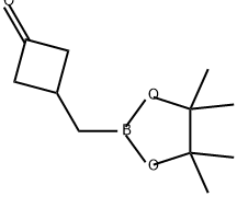 3-[(4,4,5,5-tetramethyl-1,3,2-dioxaborolan-2-yl)met
hyl]cyclobutan-1-one Structure