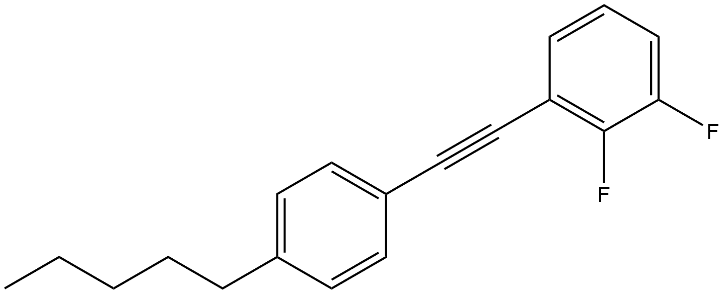 1,2-Difluoro-3-[2-(4-pentylphenyl)ethynyl]benzene Structure