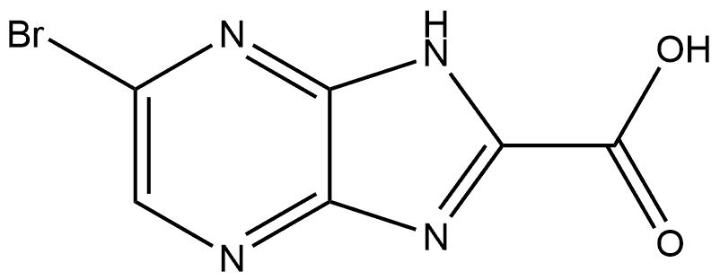 6-Bromo-1H-imidazo[4,5-b]pyrazine-2-carboxylic Acid Structure