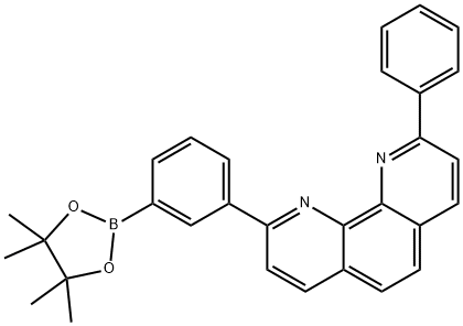 2-Phenyl-9-[3-(4,4,5,5-tetramethyl-1,3,2-dioxaborolan-2-yl)phenyl]-1,10-phenanthroline Structure