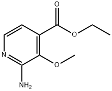 4-Pyridinecarboxylic acid, 2-amino-3-methoxy-, ethyl ester Structure