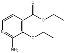 Ethyl 2-amino-3-ethoxy-4-pyridinecarboxylate 구조식 이미지