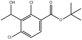 1,1-Dimethylethyl 2,4-dichloro-3-(1-hydroxyethyl)benzoate Structure