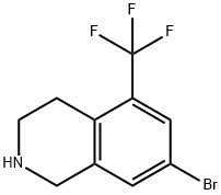 7-Bromo-1,2,3,4-tetrahydro-5-(trifluoromethyl)isoquinoline Structure