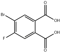 1,2-Benzenedicarboxylic acid, 4-bromo-5-fluoro- Structure