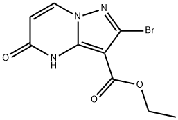 Pyrazolo[1,5-a]pyrimidine-3-carboxylic acid, 2-bromo-4,5-dihydro-5-oxo-, ethyl ester Structure