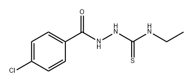 Benzoic acid, 4-chloro-, 2-[(ethylamino)thioxomethyl]hydrazide 구조식 이미지