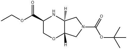 rac-6-tert-butyl 3-ethyl
(3R,4aR,7aR)-octahydropyrrolo[3,4-b][1,4]oxazine
-3,6-dicarboxylate Structure