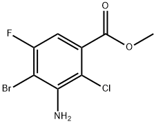 methyl
3-amino-4-bromo-2-chloro-5-fluorobenzoate Structure