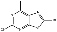 2-Bromo-5-chloro-7-methylthiazolo[5,4-d]pyrimidine Structure