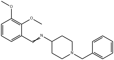 4-Piperidinamine, N-[(2,3-dimethoxyphenyl)methylene]-1-(phenylmethyl)- Structure