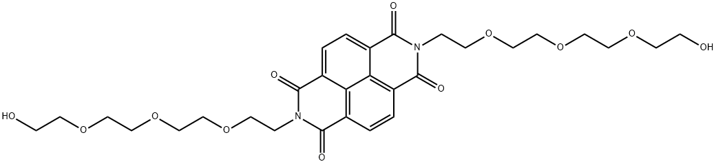 Benzo[lmn][3,8]phenanthroline-1,3,6,8(2H,7H)-tetrone, 2,7-bis[2-[2-[2-(2-hydroxyethoxy)ethoxy]ethoxy]ethyl]- Structure