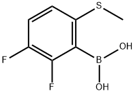 Boronic acid, B-[2,3-difluoro-6-(methylthio)phenyl]- Structure