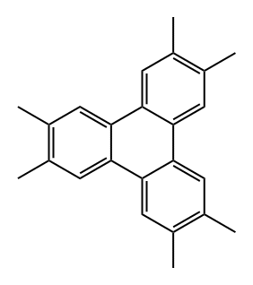 Triphenylene, 2,3,6,7,10,11-hexamethyl- Structure