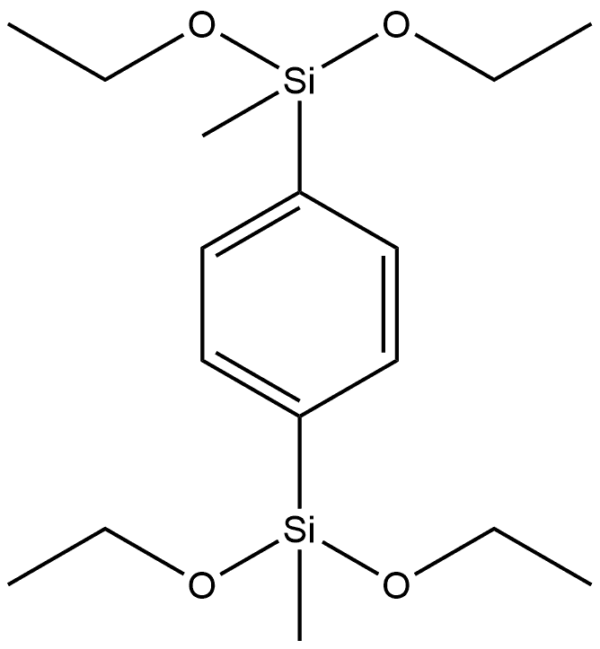 Benzene, 1,4-bis(diethoxymethylsilyl)- 구조식 이미지