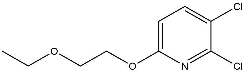 2,3-Dichloro-6-(2-ethoxyethoxy)pyridine Structure