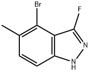 1H-Indazole, 4-bromo-3-fluoro-5-methyl- Structure