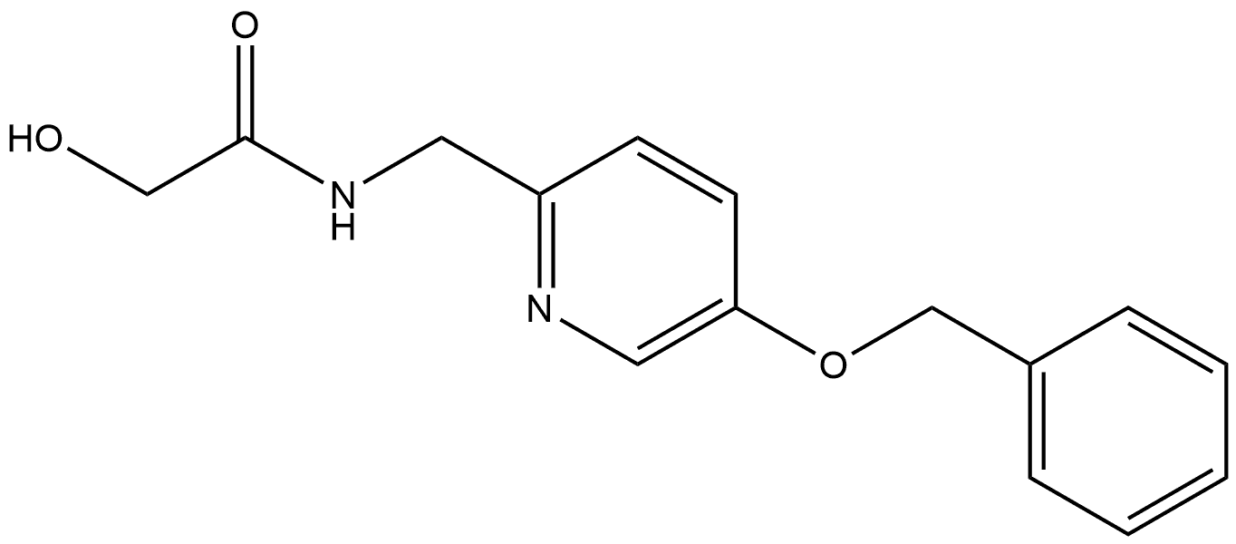 N-((5-(benzyloxy)pyridin-2-yl)methyl)-2-hydroxyacetamide Structure