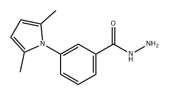 Benzoic acid, 3-(2,5-dimethyl-1H-pyrrol-1-yl)-, hydrazide Structure