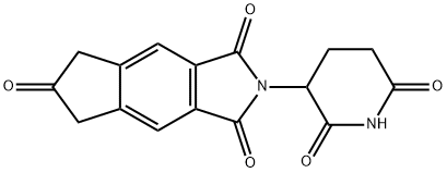 Cyclopent[f]isoindole-1,3,6(2H)-trione, 2-(2,6-dioxo-3-piperidinyl)-5,7-dihydro- 구조식 이미지