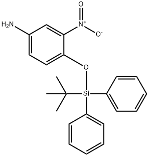 Benzenamine, 4-[[(1,1-dimethylethyl)diphenylsilyl]oxy]-3-nitro- 구조식 이미지