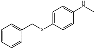 Benzenamine, N-methyl-4-[(phenylmethyl)thio]- 구조식 이미지