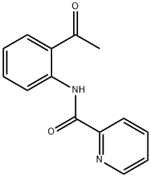 2-Pyridinecarboxamide, N-(2-acetylphenyl)- 구조식 이미지