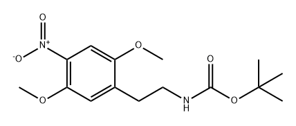 Carbamic acid, N-[2-(2,5-dimethoxy-4-nitrophenyl)ethyl]-, 1,1-dimethylethyl ester Structure