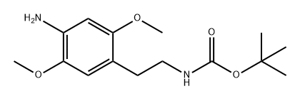 Carbamic acid, N-[2-(4-amino-2,5-dimethoxyphenyl)ethyl]-, 1,1-dimethylethyl ester Structure