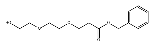 Propanoic acid, 3-[2-(2-hydroxyethoxy)ethoxy]-, phenylmethyl ester Structure