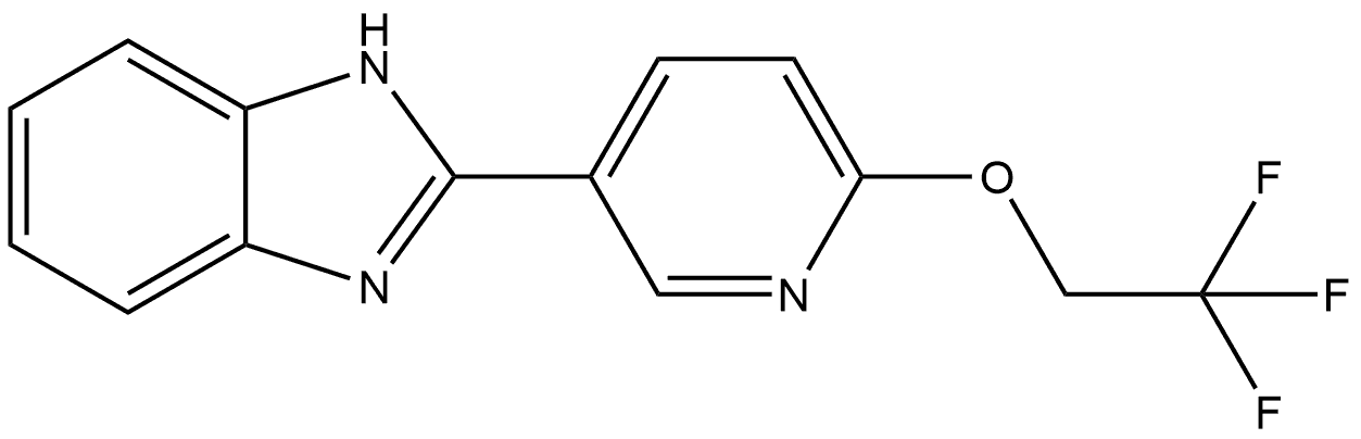 2-[6-(2,2,2-Trifluoroethoxy)-3-pyridinyl]-1H-benzimidazole Structure