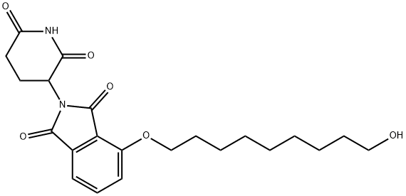 2-(2,6-dioxopiperidin-3-yl)-4-((9-hydroxynonyl)oxy)isoindoline-1,3-dione Structure