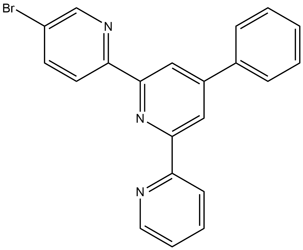 5-Bromo-4′-phenyl-2,2′:6′,2′′-terpyridine Structure