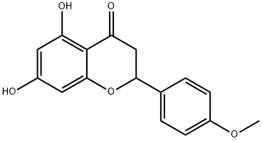 4H-1-Benzopyran-4-one, 2,3-dihydro-5,7-dihydroxy-2-(4-methoxyphenyl)- Structure