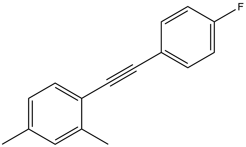 1-[2-(4-Fluorophenyl)ethynyl]-2,4-dimethylbenzene Structure