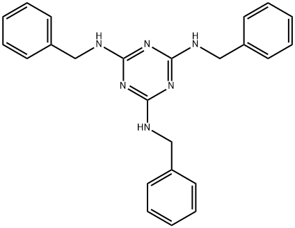 1,3,5-Triazine-2,4,6-triamine, N2,N4,N6-tris(phenylmethyl)- Structure