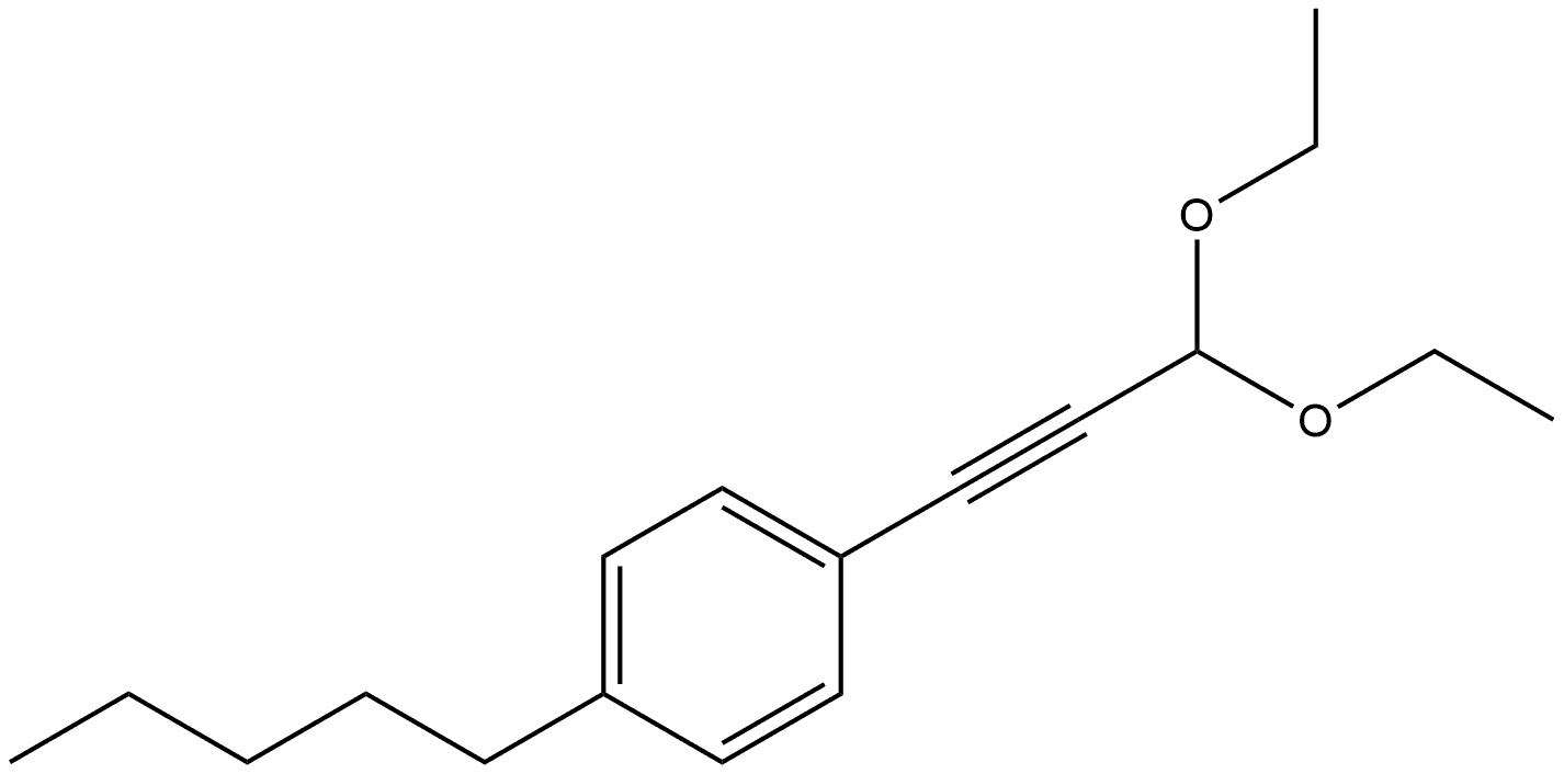 1-(3,3-Diethoxy-1-propyn-1-yl)-4-pentylbenzene Structure