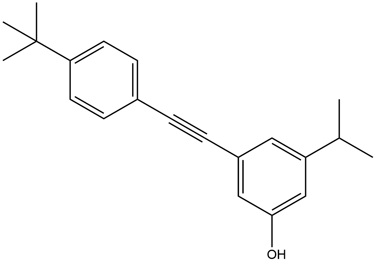 3-[2-[4-(1,1-Dimethylethyl)phenyl]ethynyl]-5-(1-methylethyl)phenol Structure