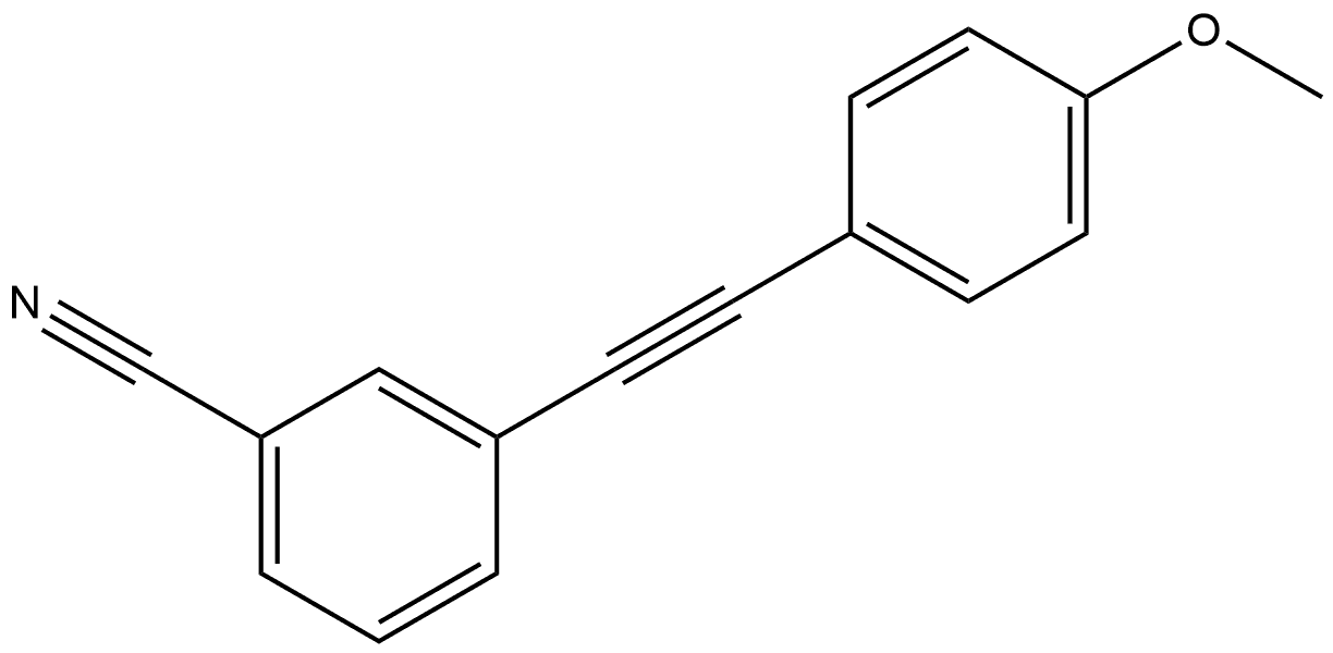 3-[2-(4-Methoxyphenyl)ethynyl]benzonitrile Structure