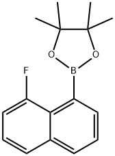 1,3,2-Dioxaborolane, 2-(8-fluoro-1-naphthalenyl)-4,4,5,5-tetramethyl- Structure