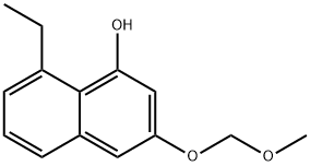 1-Naphthalenol, 8-ethyl-3-(methoxymethoxy)- Structure